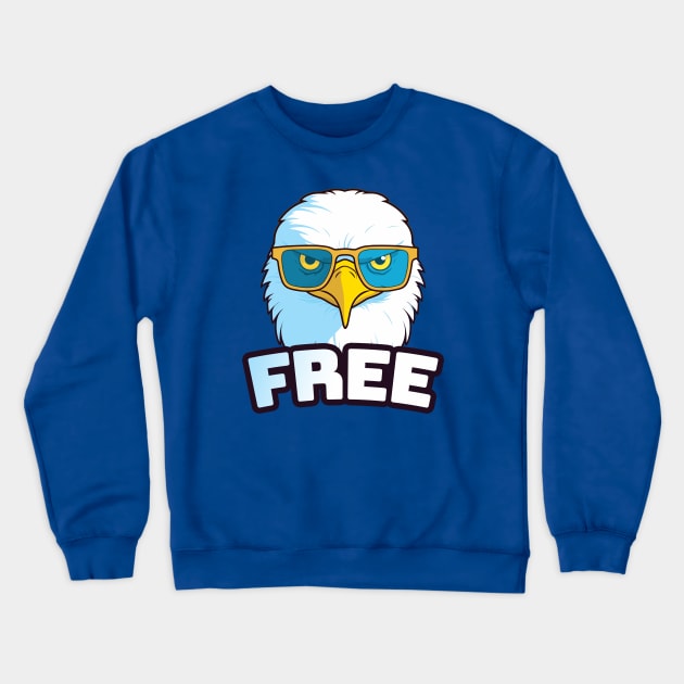 Free || Bald Eagle Head Crewneck Sweatshirt by Mad Swell Designs